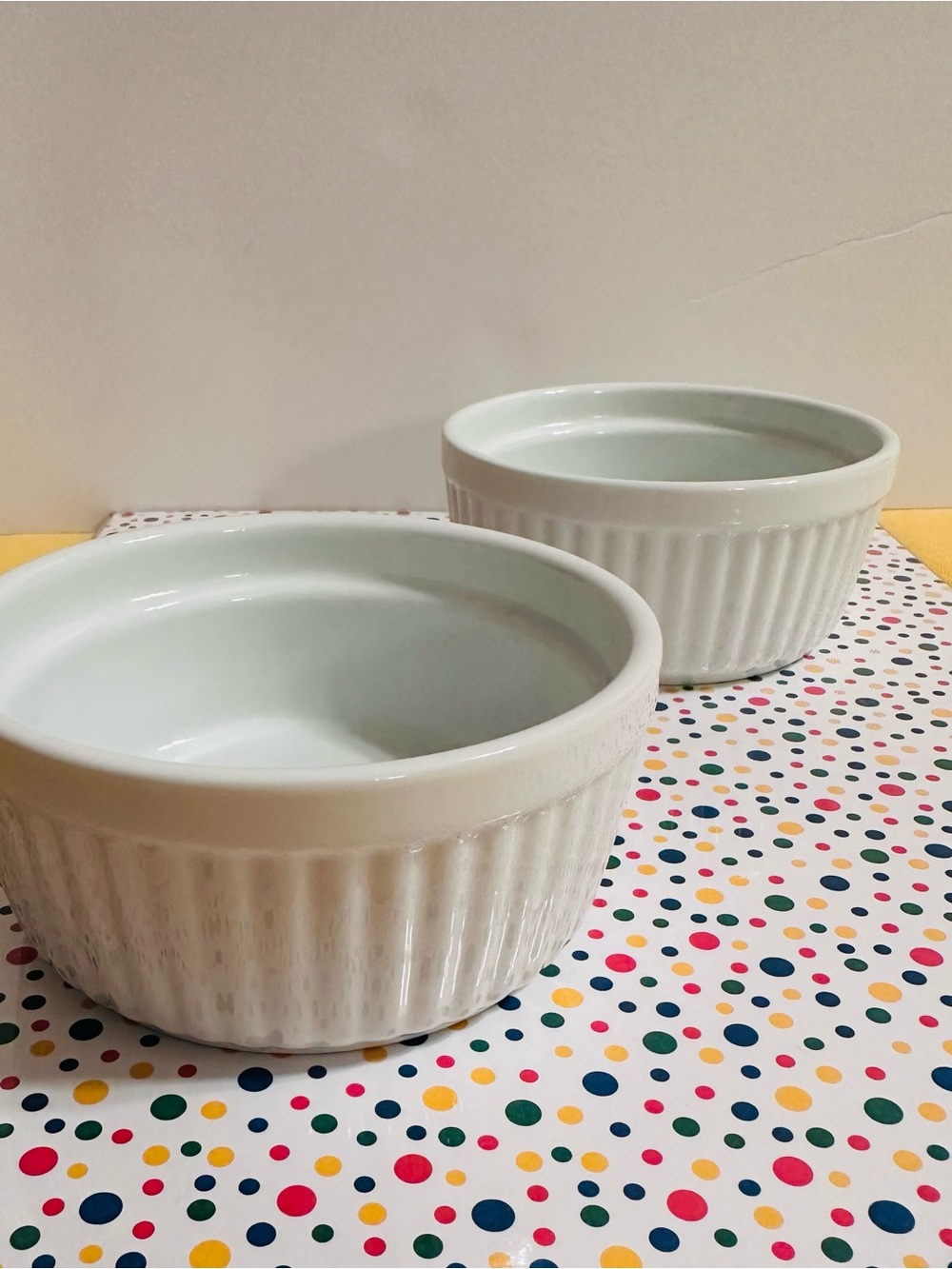 Threshold White Porcelain Fluted Ramekin Bowls - Pair